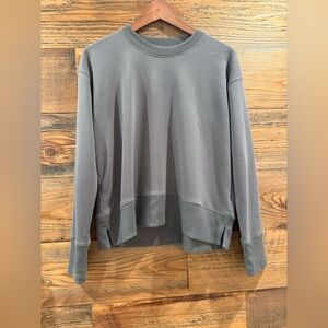 Splendid Fleece Lined Olive Green/Grey Cozy Sweatshirt VGUC